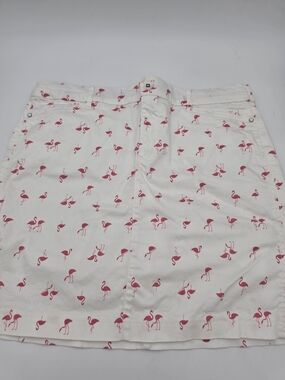 Intro Love The Fit White Pull on Skort 10 Stretch Comfort Waist Golf Athleisure